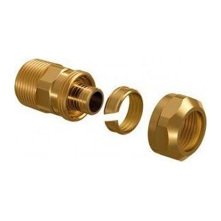 Uponor Wipex coupling male 20x2,8-3/4" PN10