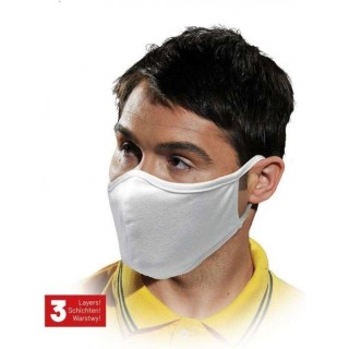 Reusable face mask 3 layers 100% cotton soft elast