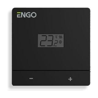 Telpas termostats ENGO, melns, 230V