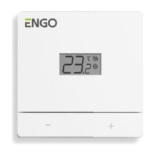 Room thermostat ENGO, White, 2xAAA battery
