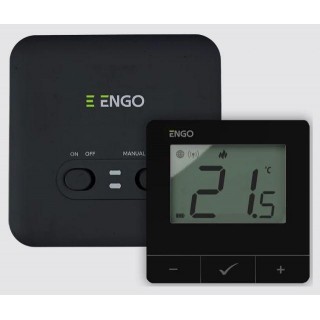 Bezvadu telpas termostats ENGO E20i WiFi, melns