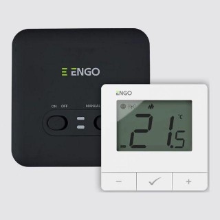Wireless thermostat ENGO E20i WiFi, White