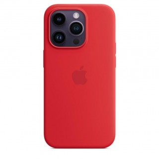 Nugarėlės dėklai Apple - 14 Pro Silicone Case with MagSafe Red 