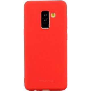 Nugarėlės dėklai Evelatus Samsung Galaxy A6 Plus 2018 Nano Silicone Case Soft Touch TPU Red