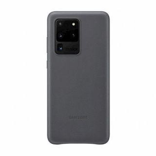 Nugarėlės dėklai Samsung  Galaxy S20 Ultra Leather Cover case Gray