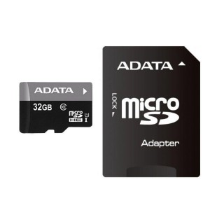 Atminties kortelės ADATA  Premier UHS-I 32 GB, MicroSDHC, Flash memory class 10, Adapter 
