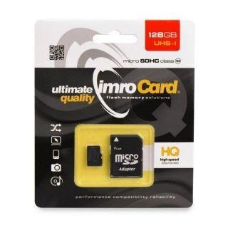 Memory cards Imro  Karta pamięci microSD 128GB Imro+adp 10C 