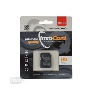 Memory cards Imro  Karta pamięci microSD 16GB Imro+ adp 