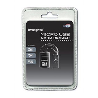 Atmiņas kartes Integral  Micro SD Mini USB Cardreader INCRMSDMINIUSB 