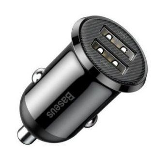 Авто зарядка Baseus  Grain Pro car charger 2x USB 4.8 A Black