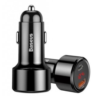 Авто зарядка Baseus  Magic Series PPS - car charger Quick Charge 4.0+ / QC3.0 45W 6A black (CCMLC20C-01) Black