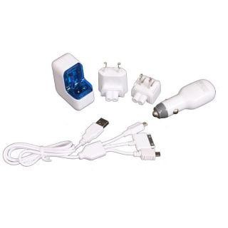Auto charger OMEGA Universal Universal Charger KIT 3in1 White