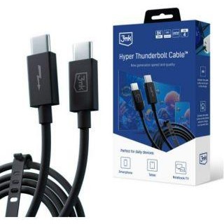 Кабель 3MK  Hyper ThunderBolt Cable 240W Black