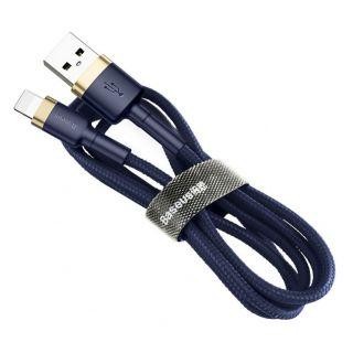Cable Baseus  Baseus Cafule Cable durable nylon cable USB / Lightning QC3.0 1.5A 2M blue (CALKLF-CV3) 