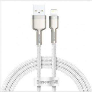 Cable Baseus  Cable Cafule Metal USB - Lightning 1,0 m 2,4A White