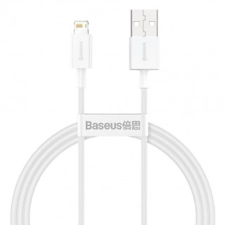 Cable Baseus  CABLE LIGHTNING TO USB 1M/WHITE CALYS-A02 