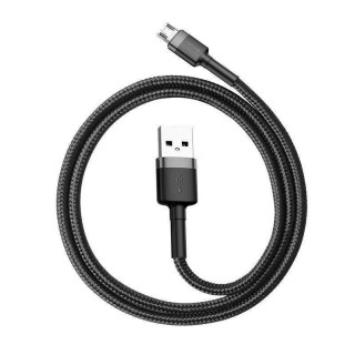 Cable Baseus  CABLE MICROUSB TO USB 1M/GRAY/BLACK CAMKLF-BG1 