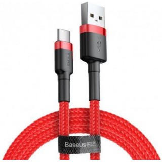 Cable Baseus  CABLE USB TO USB-C 2M/RED CATKLF-C09 
