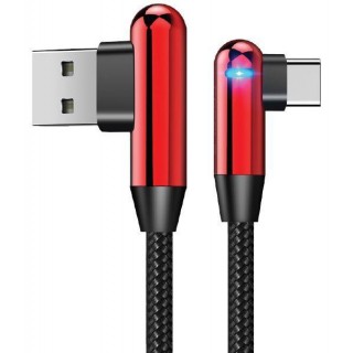 Кабель Evelatus - Type-C Data Cable TPC05 L-Shape Red