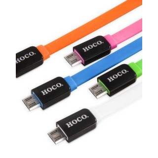 Kabelis Hoco  UPM02 Colorful priekš Micro Usb roza 