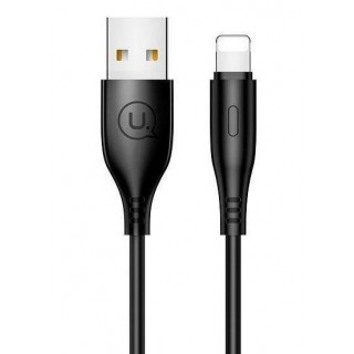 Kabelis USAMS Apple Lightning 2A Charge 1m Cable Black