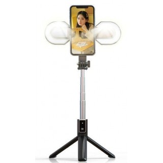 Selfie stick iLike  WITH DETACHABLE BLUETOOTH REMOTE CONTROL TRIPOD AND LED LAMPS 