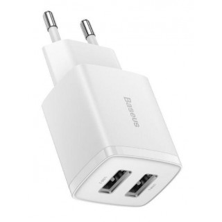 Adapter Baseus  Compact Charger 2xUSB 10,5W White