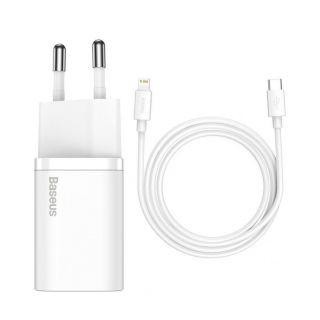 Adapter Baseus  MOBILE CHARGER WALL 20W/WHITE TZCCSUP-B02 