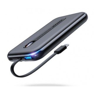 Power bank Joyroom  Linglong powerbank 10000mAh 20W Power Delivery Quick Charge USB / USB Type C / built-in USB Type C cable Black