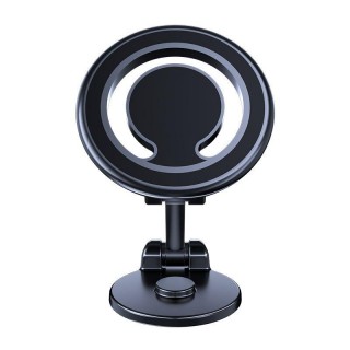 Auto holder iLike  C62 Metal Panel Fix Universal Magnetic magsafe Ring size Smartphone adjustable holder Black