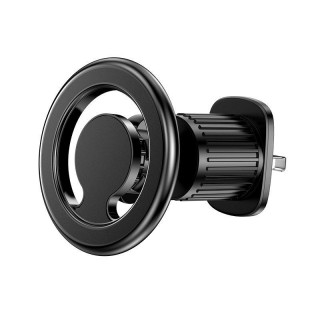 Auto turētājs iLike Universal C61 Metal Car Air Vent Screw Fix Universal Magnetic magsafe Ring size Smartphone adjustable holder Black