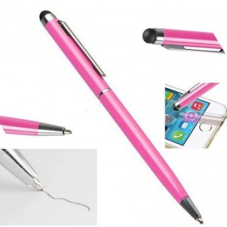 Zīmulis iLike  PN1 Universal 2in1 Capacitive Touch Stylus with Pen (Smartphone and Tablet PC) Pink