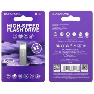 Flash drive Borofone  PENDRIVE BUD1 NIMBLE USB 2.0 32GB Silver