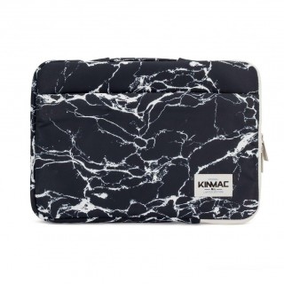 Laptop Bag iLike  13-14 Inches Fabric Laptop Bag Marble Black