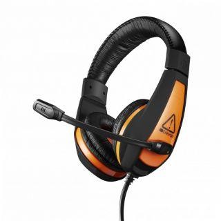 Austiņas ar mikrofonu Canyon  Gaming headset 3.5mm jack with adjustable microphone and volume control Black Orange