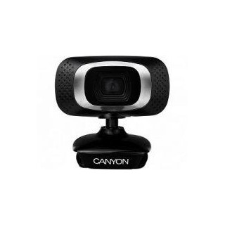 Video kamera Canyon  Webcam 720P HD with USB2.0 connector 360 Black