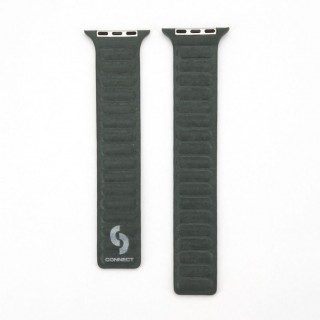 Siksniņa Connect  Watch 38/40/41mm Fine woven twill magnetic chain strap Green