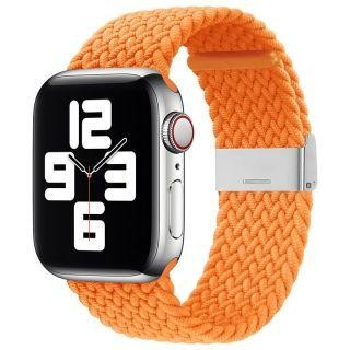 Siksniņa iLike Apple Watch 38/40/41mm Braided Fabric Strap Orange