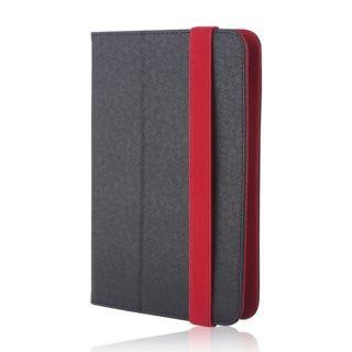 Knygos tipo dėklas GreenGo Universal Case Orbi 9-10 Black Red