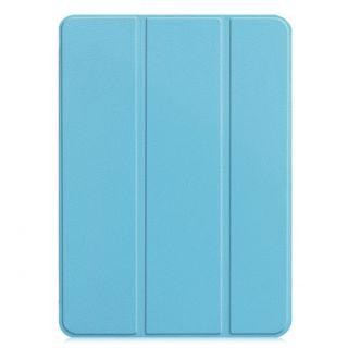 Maciņš grāmata iLike  iPad Mini 5 7.9 Tri-Fold Eco-Leather Stand Case Sky Blue