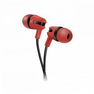 Wired headphones Canyon  SEP-4 Stereo earphone with microphone 3.5 mm Red