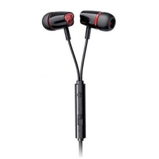 Laidinės ausinės Joyroom  headphones 3.5 mm mini jack with remote control and microphone Black