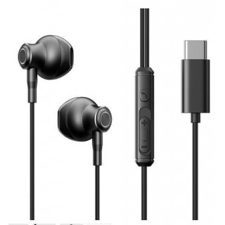 Laidinės ausinės Joyroom  TYPE-C Series JR-EC07 USB-C in-ear headphones metal Black