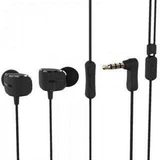 Wired headphones Remax  Earphone RM-502 Universal 3,5mm Black