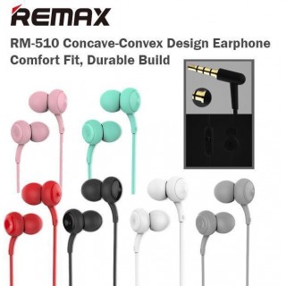 Laidinės ausinės Remax  Earphone RM-510 Universal 3,5mm Pink