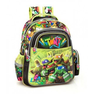 Krepšiai ir portfeliai TMNT  Premium Mugursoma zēniem Ninja Turtles 3D 72210 Black