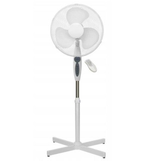 Ventiliatorius Platinet  PRSF16W Stand High 40W Power Fan with with remote control White