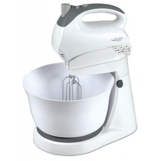 Mixers and blenders Adler  Mixer AD 4202 Mixer with bowl, 300 W, Number of speeds 5, Turbo mode, White 