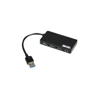 IBOX IUH3F56 HUB USB 3.0 BLACK 4-P
