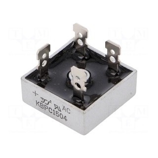 Bridge rectifier: single-phase | Urmax: 400V | If: 15A | Ifsm: 300A